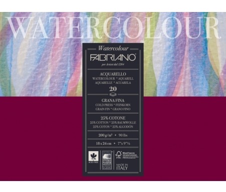 BLOC WATERCOLOUR 200gr.32x24 20h.