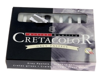 CRETACOLOR ESTUCHE 8 CRETAS GRISES