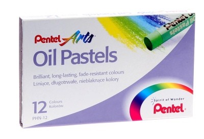 PENTEL 12 PASTELES AL OLEO