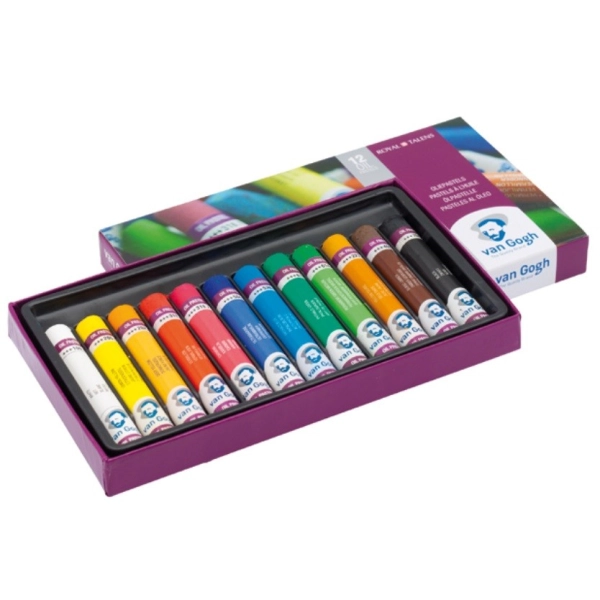 ESTUCHE 12 PASTELES AL OLEO VAN GOGH