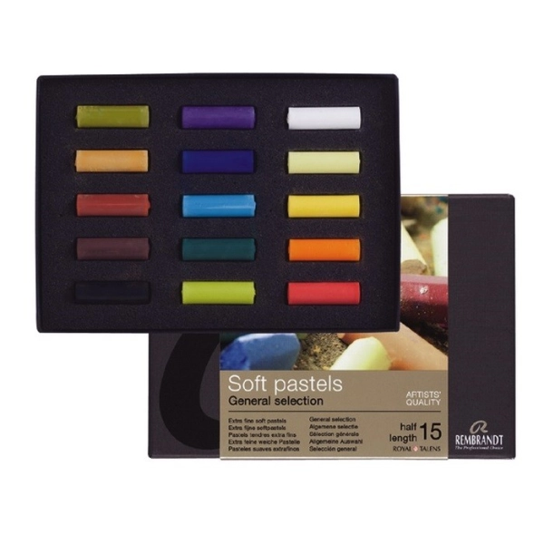ESTUCHE 15 MEDIOS PASTELES REMBRANDT