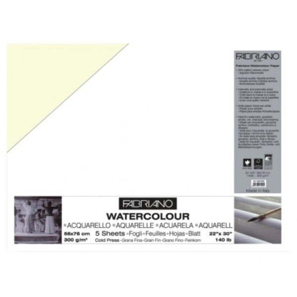 WATERCOLOR FABRIANO GF 300gr. 70x50
