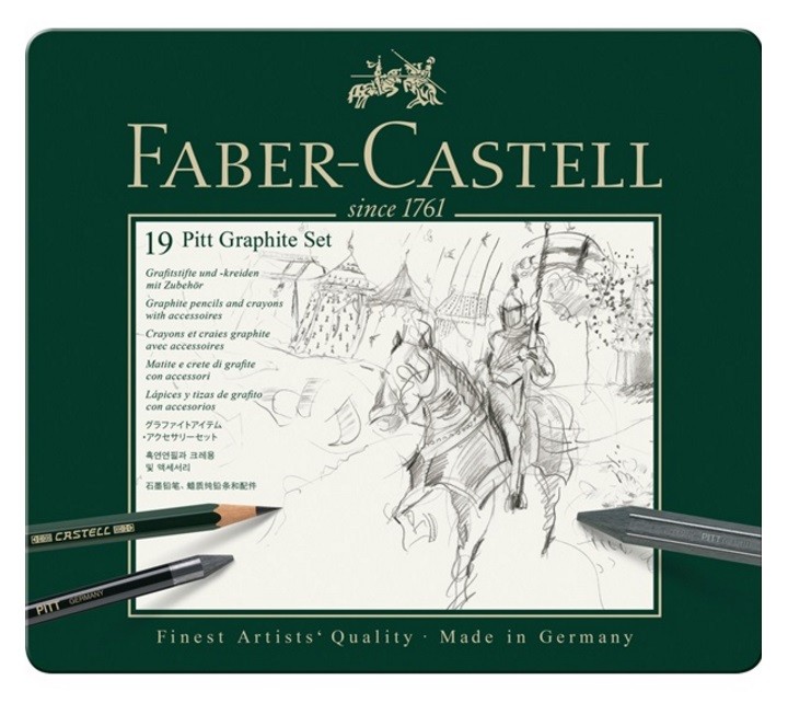 PITT FABER-CASTELL 19 PIEZAS GRAFITO