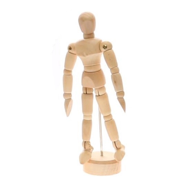 MANIQUÍ HOMBRE MADERA 10 cms.