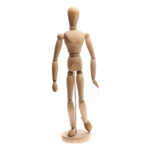 MANIQUÍ HOMBRE MADERA 50 cms.