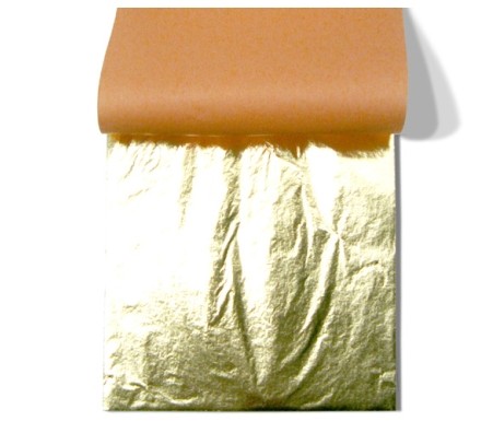LIBRITO 25 HOJAS DE ORO 14x14