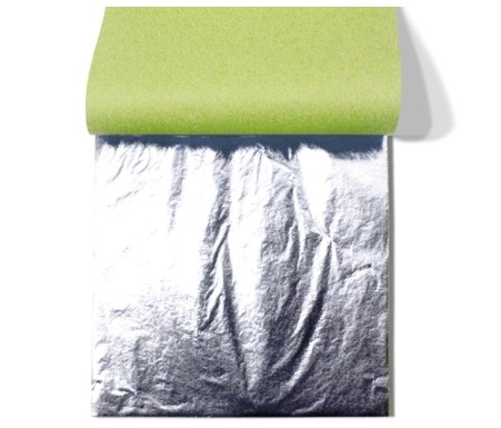 LIBRITO 25 HOJAS DE PLATA 14x14