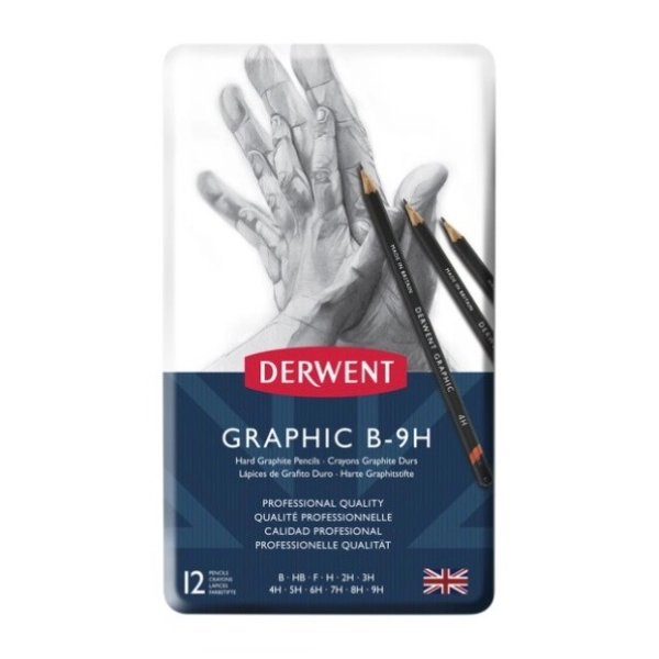 DERWENT GRAPHIC 12 LAPICES 1B-9H