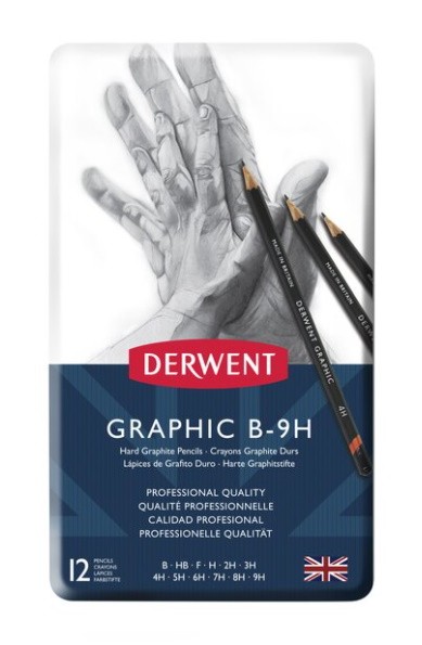 DERWENT GRAPHIC 12 LAPICES 1B-9H