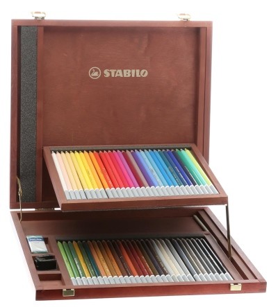 CARBOTHELLO ESTUCHE MADERA 60 LAPICES PASTEL
