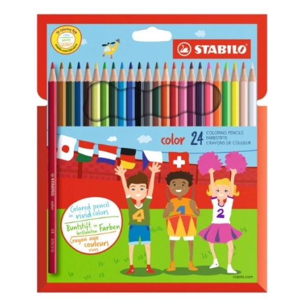 ESTUCHE 24 LAPICES STABILO COLOR