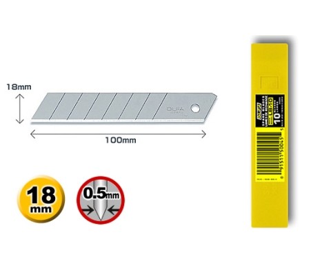 LB-10 OLFA 10 CUCHILLAS 18mm