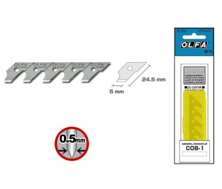 COB-1 OLFA 15 CUCHILLAS CUTER COMPAS