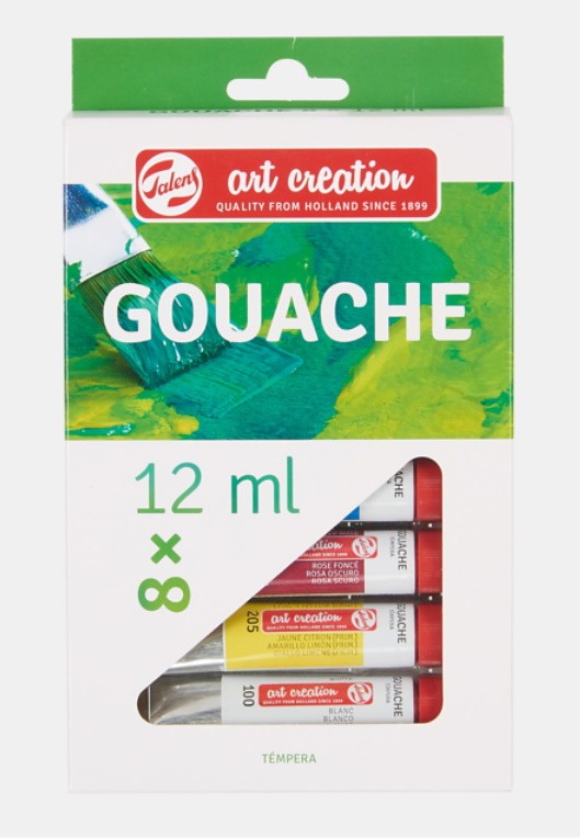SET TEMPERA 8 TUBOS ARTCREATION