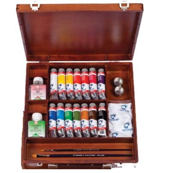 CAJA ACRILICOS VAN GOGH 14 tubos