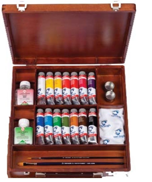 CAJA ACRILICOS VAN GOGH 14 tubos