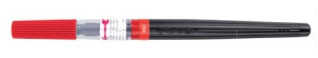 PENTEL XGFL PUNTA PINCEL-ROJO