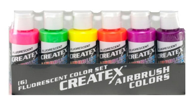 SET 6 COLORES FLUORESCENTES 60ML