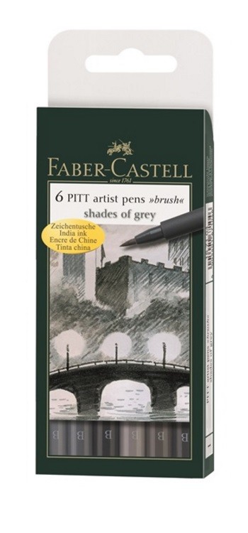 SET 6 ARTIST PENN BRUSH-GRISES