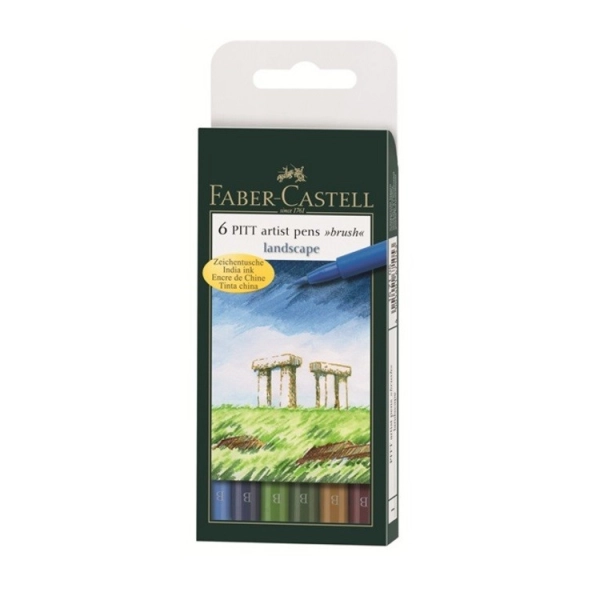 SET 6 ARTIST PENN BRUSH-PAISAJE