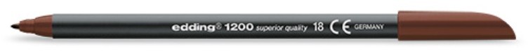 EDDING 1200 Nº18-MARRÓN OSCURO