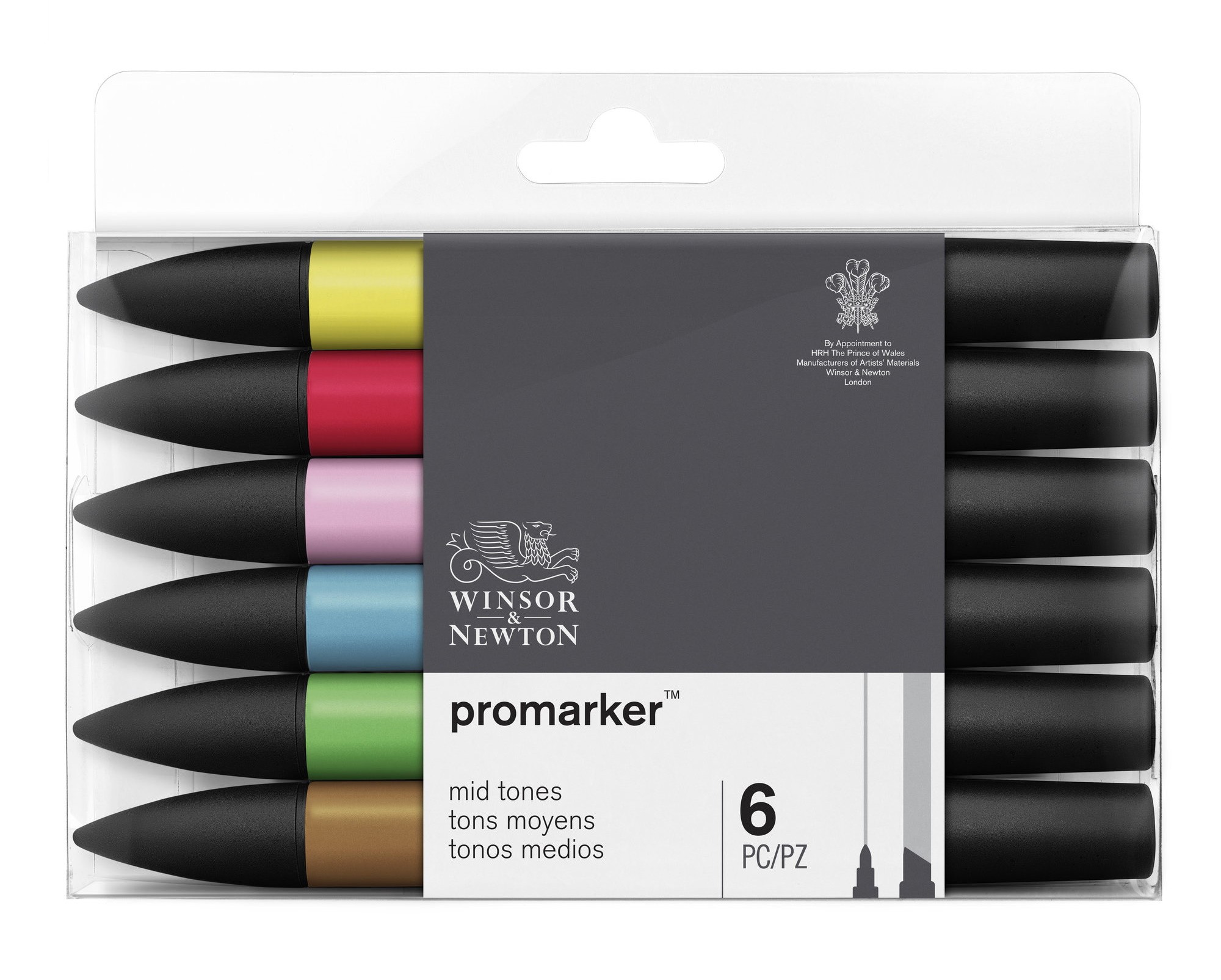 SET 6 PROMARKER TONOS MEDIOS