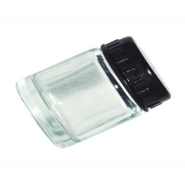 DEPÓSITO DE VIDRIO 22ml.CON TAPA