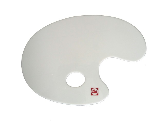 PALETA PLÁSTICO LISA OVAL. 30x40