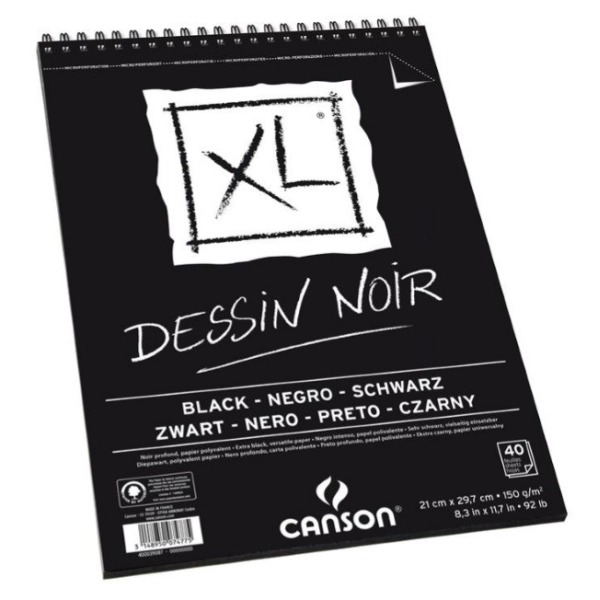 BLOC XL NEGRE A4 150gr. 40 FULLS