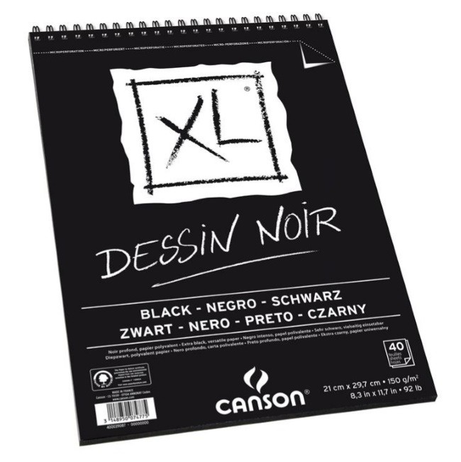 BLOC XL NEGRO A3 150gr. 40 HOJAS