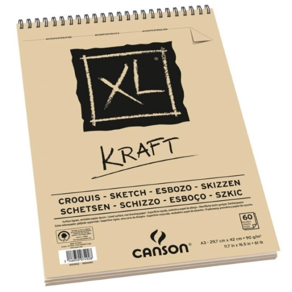 BLOC XL KRAFT A3 90gr. 60 HOJAS