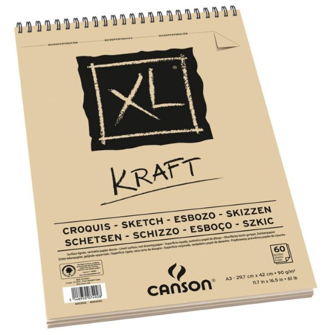 BLOC XL KRAFT A3 90gr. 60 HOJAS
