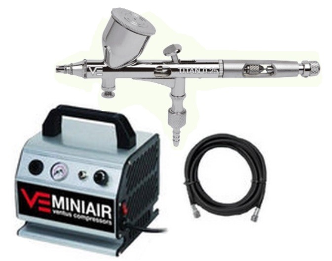 KIT AEROGRAFIA MINI-AIR+TITAN 0.25