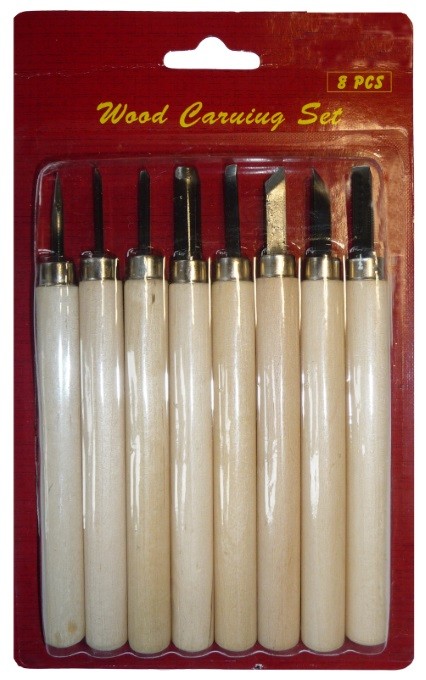SET 8 GUBIAS PARA MADERA
