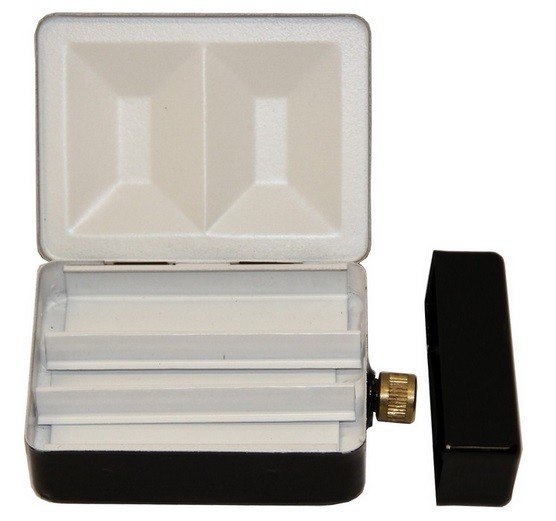 CAJA METÁLICA PARA 12 GODETS + AGUA