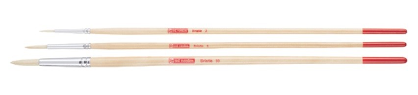 SET 3 PINCELES LARGOS REDONDOS CERDA
