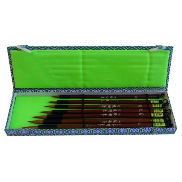 SET 7 PINCELES ORIENTALES DE CALIGRAFIA