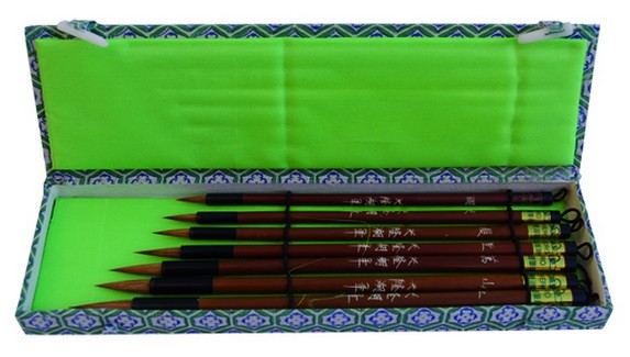 SET 7 PINCELES ORIENTALES DE CALIGRAFIA