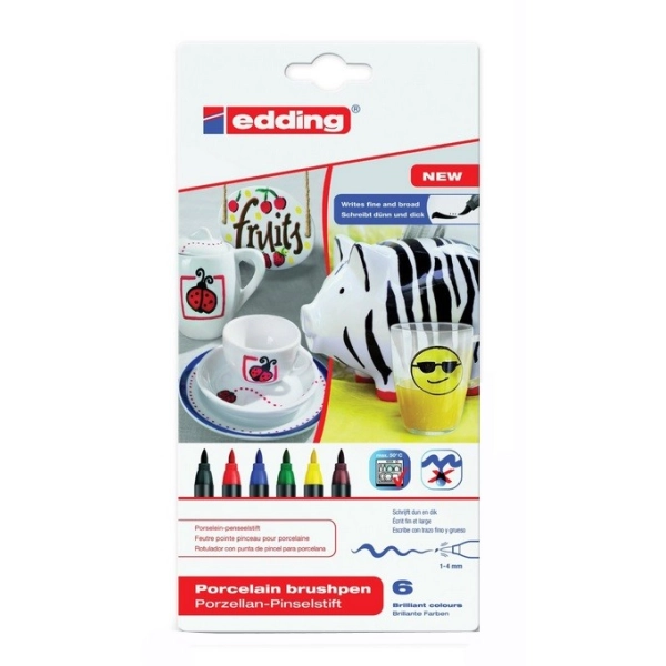 SET 6 EDDING 4200 CERAMIC BASICOS