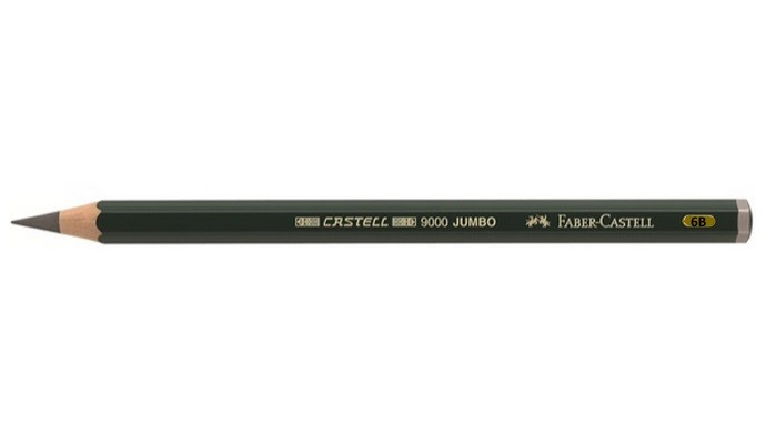 6B-LÁPIZ JUMBO FABER-CASTELL 9000