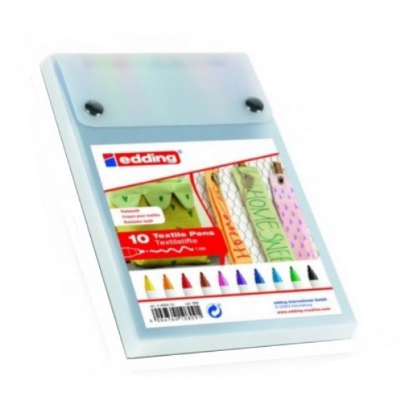 SET 10 ROTULADORES EDDING 4600 TEXTIL