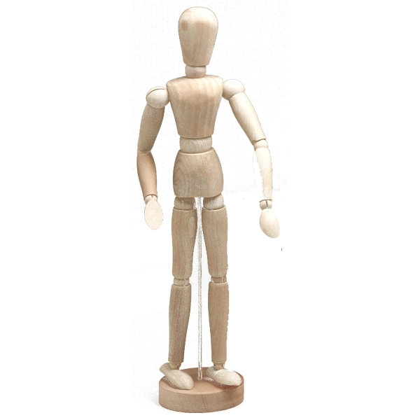 MANIQUÍ FEMENINO MADERA 50 cms.