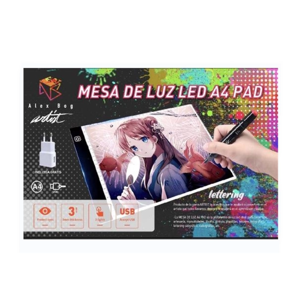 MESA DE LUZ LED A4