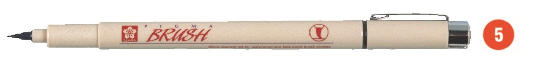 ROTULADOR PIGMA BRUSH - NARANJA