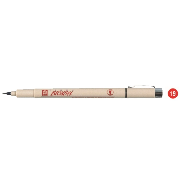 ROTULADOR PIGMA BRUSH - ROJO