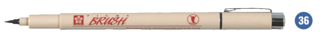 ROTULADOR PIGMA BRUSH - AZUL