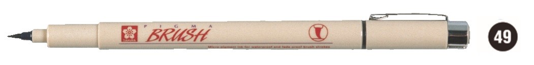 ROTULADOR PIGMA BRUSH - NEGRO