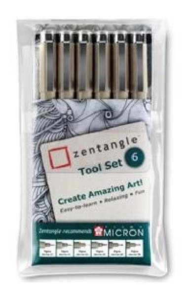 ZENTANGLE SET 6 PIEZAS