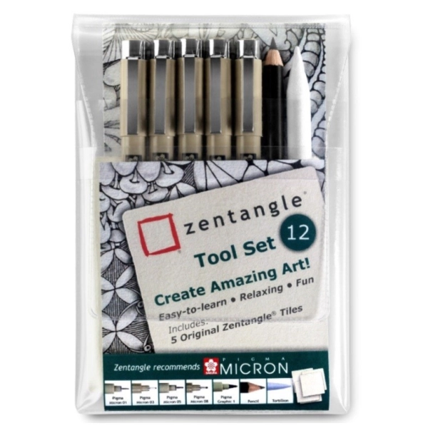 ZENTANGLE SET 12 PIEZAS