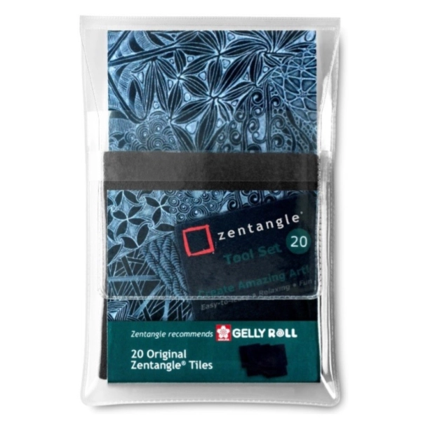 ZENTANGLE PAPELES NEGROS